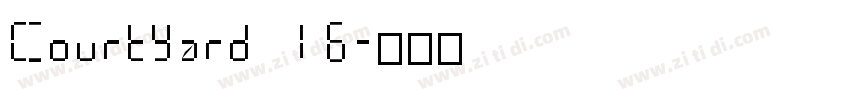 Courtyard 16字体转换